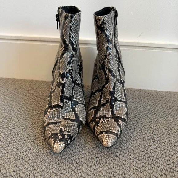 Jeffrey Campbell Snakeskin Booties - Size 7.5 - Picture 2 of 5
